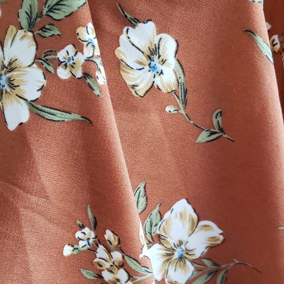 Burnt Orange Shawl/Cover-up - Picture 2 of 4